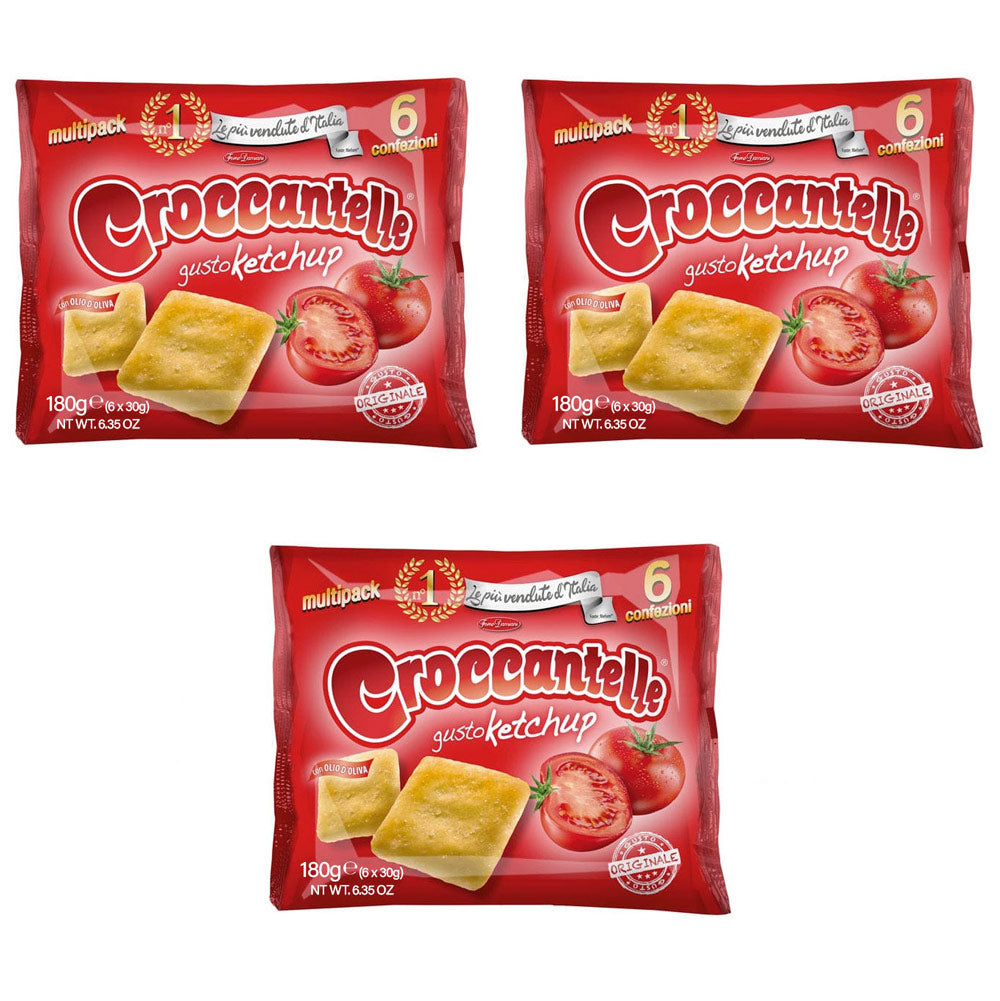 Croccantelle Multipack Snack Gusto Ketchup 180g – Italian Gourmet FR