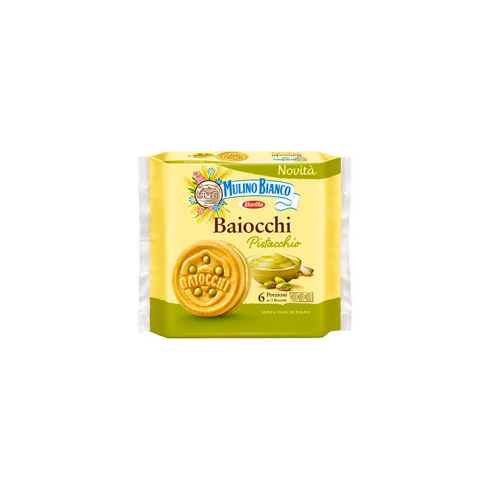 Mulino Bianco Baiocchi al pistacchio Biscuits à la Pistache 240g