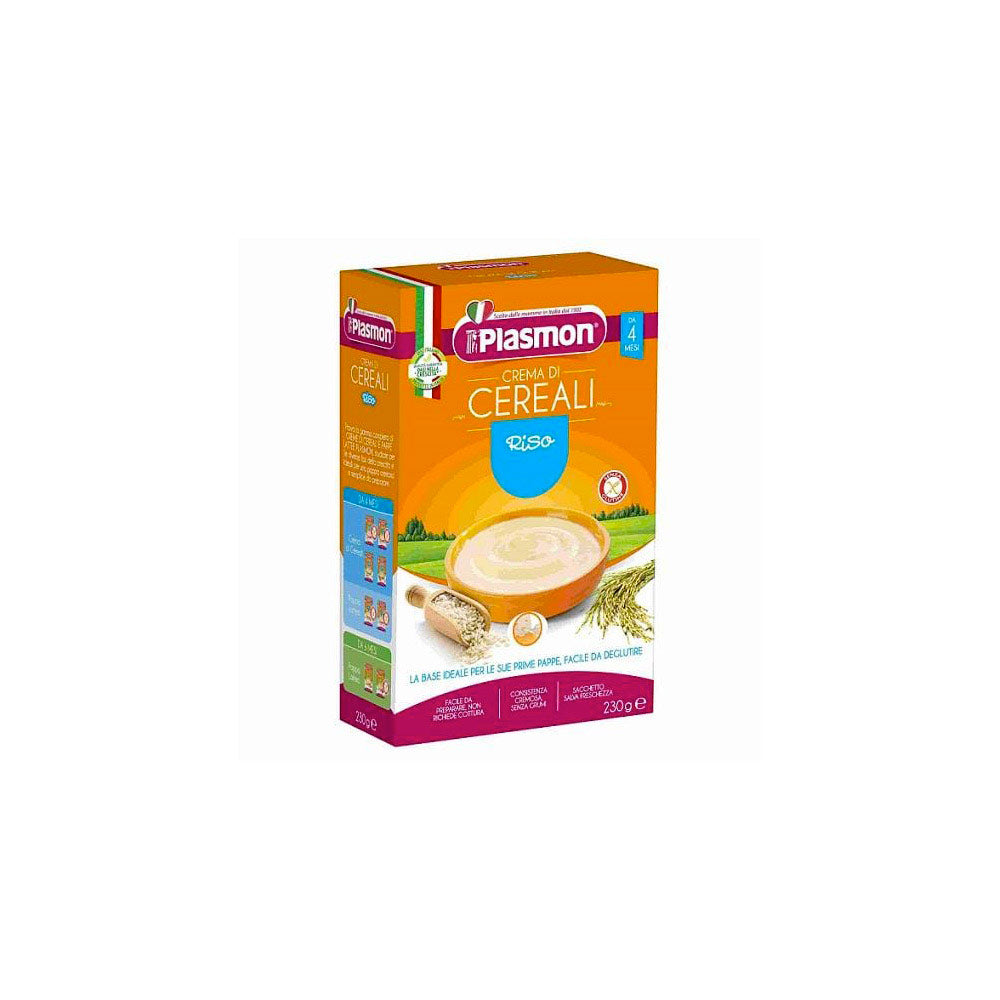 Plasmon Crema di Cereali Riso Grain Cream Riz 230g dès 4 mois – Italian  Gourmet FR