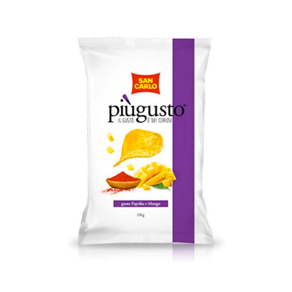 San Carlo Patatine Più Gusto Paprika E Mango Chips De Pommes De Terre ...