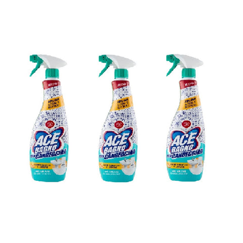 ACE Bagno Spray con Candeggina Fiori d'Arancio e Limone Spray de bain à l'eau de Javel 600 ml