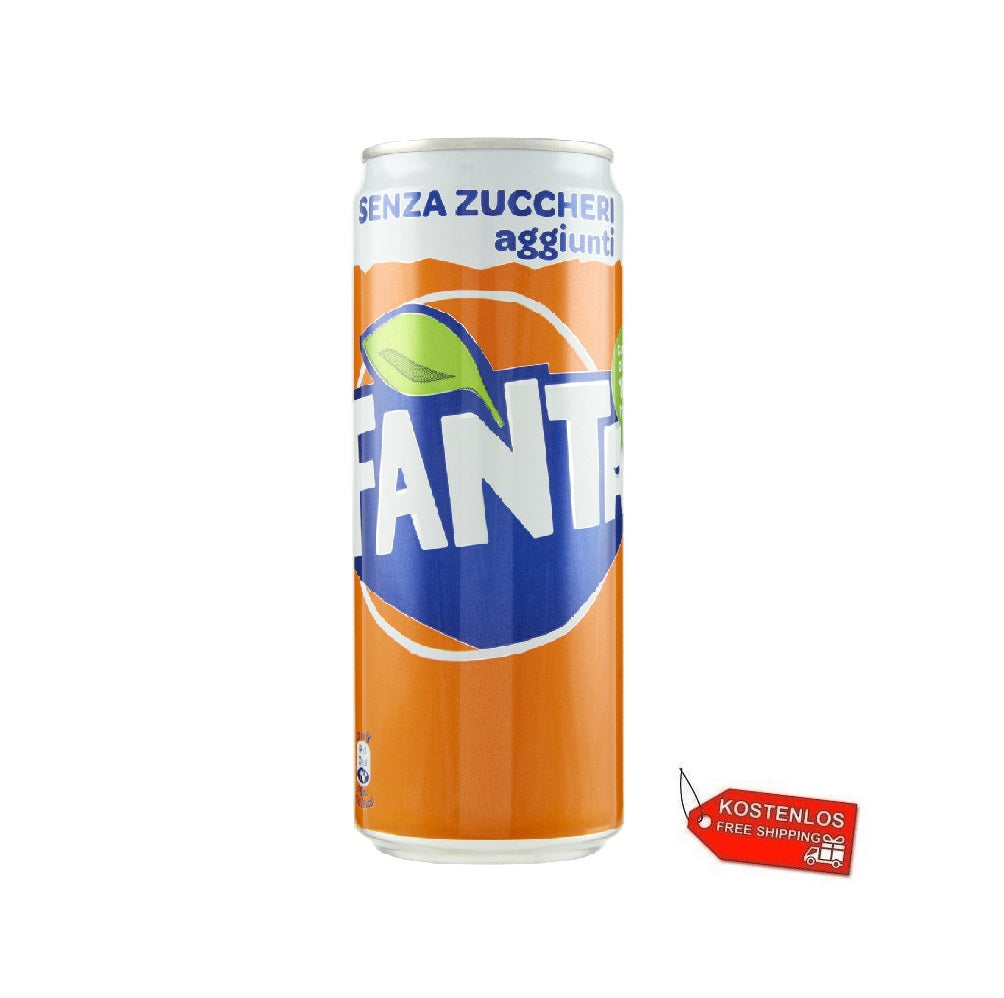 24x Fanta Orange Zero fanta Orange zéro sucres 330ml – Italian Gourmet FR