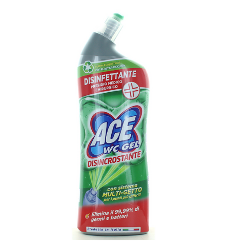 Ace wc gel disincrostante gel toilette détartrant 700ml