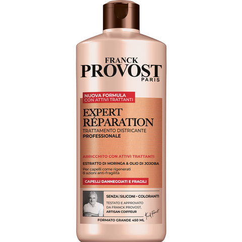 Franck Provost Expert Reparation Trattamento districante Traitement démêlant professionnel pour cheveux abîmés 450 ml