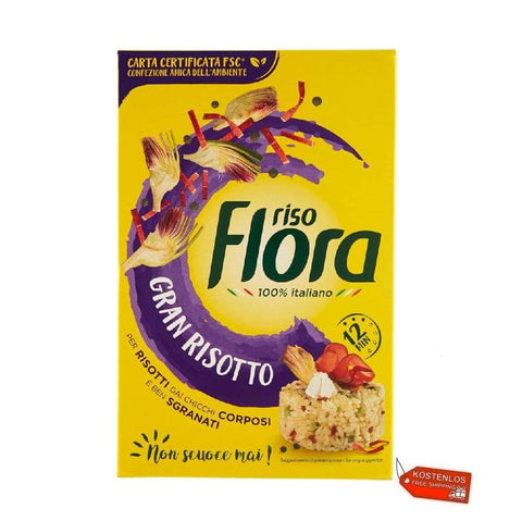 10x Flora Gran Risotto Riz 100% italien 1 kg