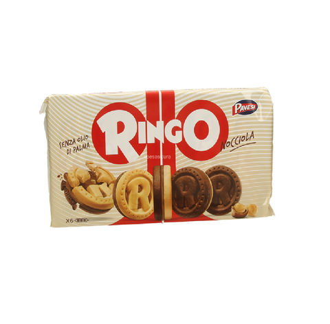 Pavesi Ringo Famiglia Nocciola Biscuits aux noisettes 6 snacks (330g)