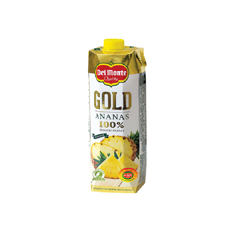 4x Del Monte Gold Ananas 100% 1L