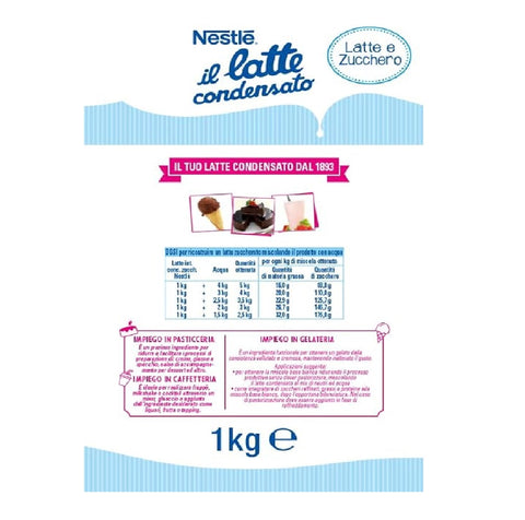 Nestlé il latte condensato lait concentré ingrédient crémeux pour desserts lait entier concentré sucré 1kg