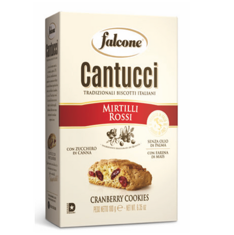 12x Falcone Cantucci Mirtilli rossi biscuits aux canneberges 180gr