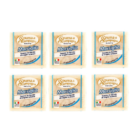 Spuma di Sciampagna Marsiglia Sapone da bucato di origine naturale Savon à lessive d'origine naturelle 250gr