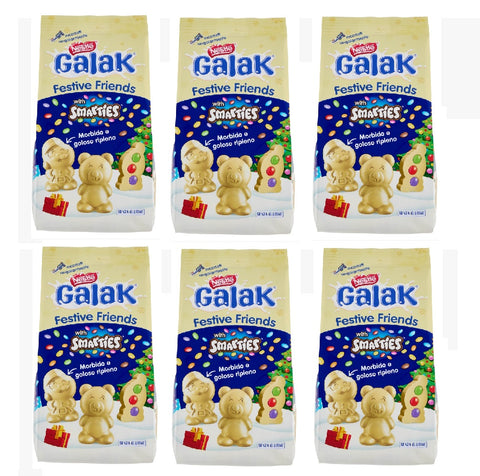 Nestlè Galak Festive Friends personaggi di cioccolato bianco personnages en chocolat blanc (147g)