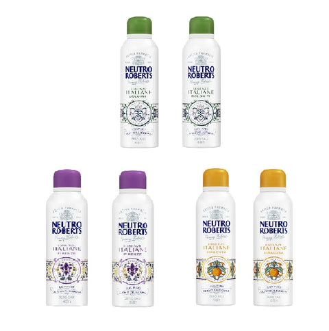 Test pack Neutro Roberts Essenze italiane déodorant spray 6x 200ml