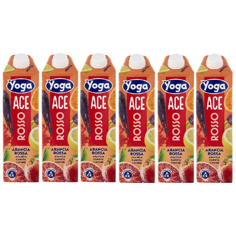 Yoga Nettare Ace Rosso nectar de citron carotte orange sanguine 6x1L