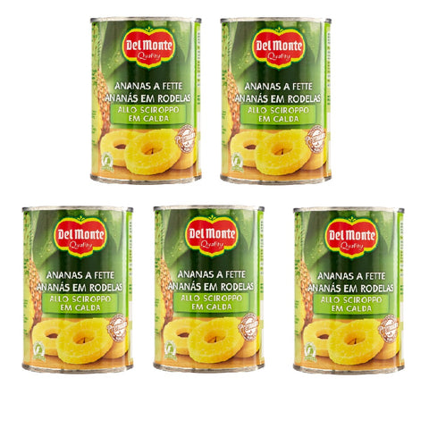 5x Del Monte Ananas a Fette allo Sciroppo Ananas tranché au sirop 565 g