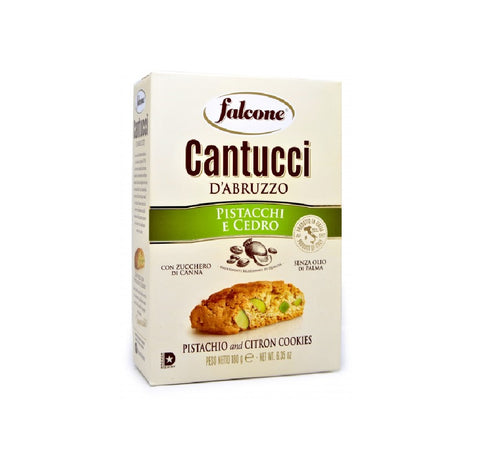 12x Falcone Cantucci pistacchio biscuits à la pistache et au citron 180gr