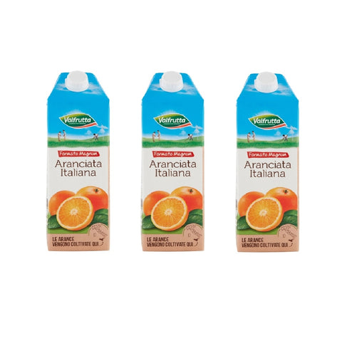 3x Valfrutta aranciata italiana Soda italien à l'orange 1500 ml