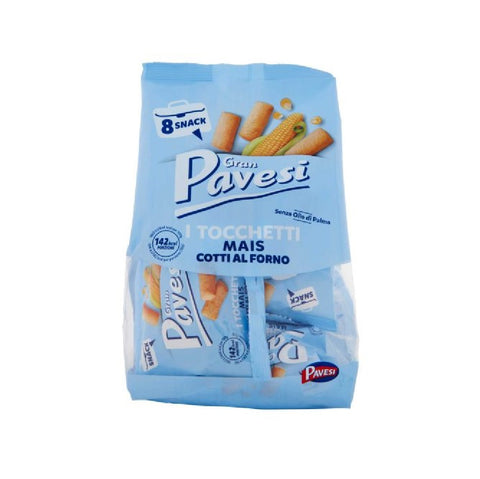 5x Pavesi I Tocchetti snacks de maïs cuits au four 256gr