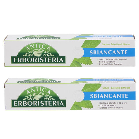 2x Antica Erboristeria Dentifricio Sbiancante Dentifrice Blanchissant 75ml