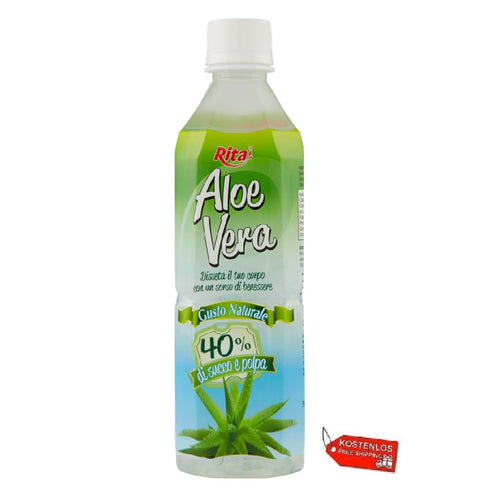 24x Rita Aloe Vera gusto Naturale Boisson à l'aloe vera 500ml