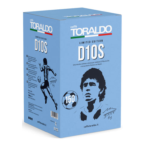 Toraldo D10S Limited Edition Napoli Maradona Caffè in Cialde 150 dosettes de café ESE