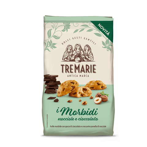 Tre Marie Frolle morbide alle Nocciole e Cioccolato pâtes brisées moelleuses aux noisettes et chocolat 300g