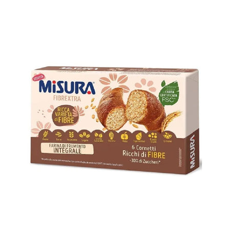 Misura Fibrextra Cornetti Integrali -30% di zuccheri Croissants intégral -30% sucres 246g