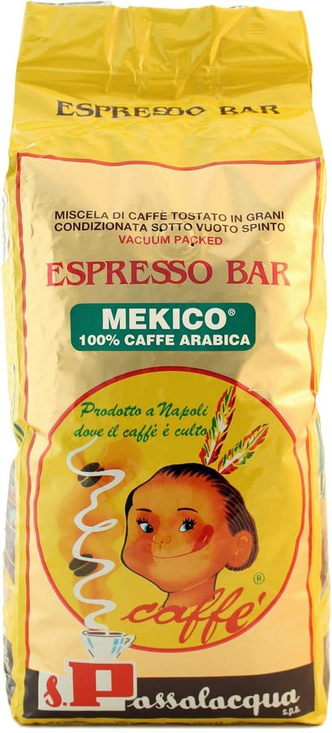 Passalacqua MEKIKO Espresso Bar en grains de café Grani 1Kg - OFFRE SPÉCIALE