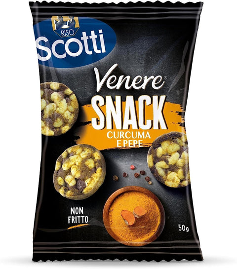 Riso Scotti Venere Snack Curcuma e Pepe Curcuma et Pepe 50g