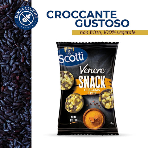 Riso Scotti Venere Snack Curcuma e Pepe Curcuma et Pepe 50g