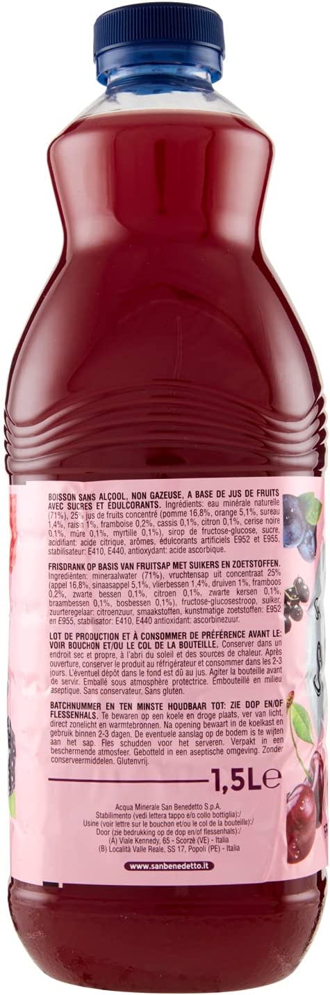 San Benedetto Succoso Frutti Rossi Fruits Rouges 1.5