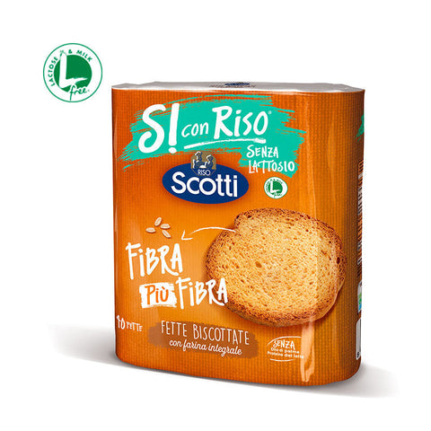 Riso Scotti Fette Biscottate Biscottes Sans Lactose 300g