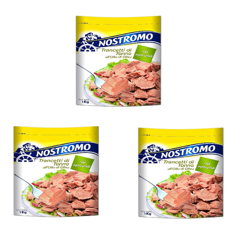 Nostromo Trancetti di Tonno all'olio di oliva Steaks de thon à l'huile d'olive 1kg