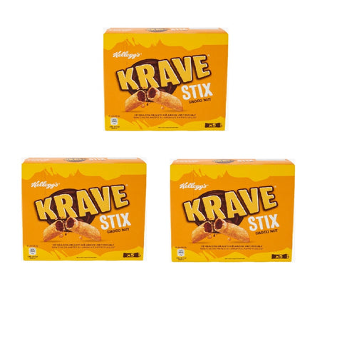 Kellogg's Krave Stix Choco Nut barretta Barre ( 5 x 20,5g ) 102,5g