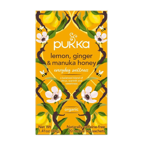 3x Pukka Lemon Ginger Manuka Honey 20filtres