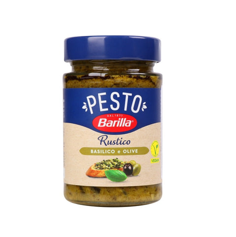 Barilla Pesto Rustico Basilico e Olive Pesto rustique au basilic et aux olives 190gr