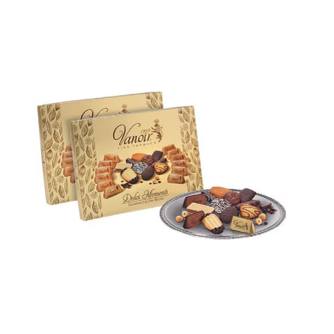 2x Vanoir Dolci Momenti gianduiotti et biscuits 320gr