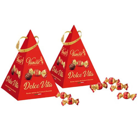 2x Vanoir Piramide Dolce Vita pralines au chocolat 205gr