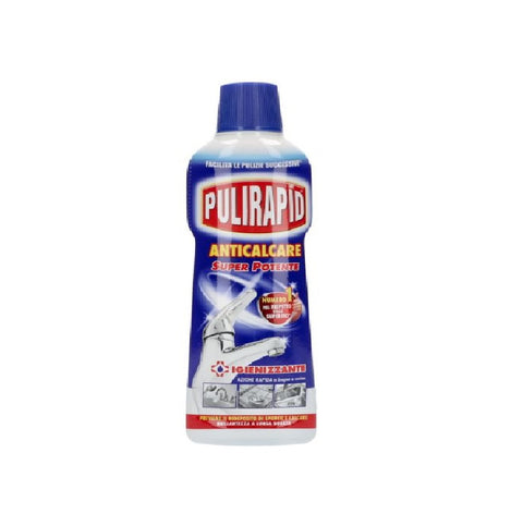 Pulirapid anticalcare igienizzante détartrant désinfectant salle de bain et cuisine 500ml