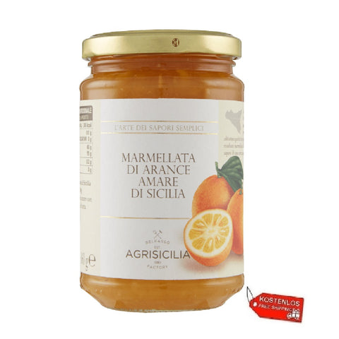 6x Agrisicilia Marmellata Di Arance Amare di Sicilia Marmelade d'oranges amères Agrisicilia de Sicile 360gr