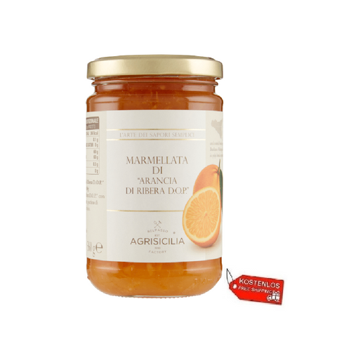 6x Agrisicilia Marmellata Di Arancia di Ribera DOP Marmelade d'oranges Agrisicilia Ribera DOP 360gr