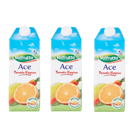 3x Valfrutta Ace Jus d'as 1500ml