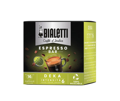 Café Bialetti 16 capsules Espresso Bar DEKA - OFFRE SPÉCIALE