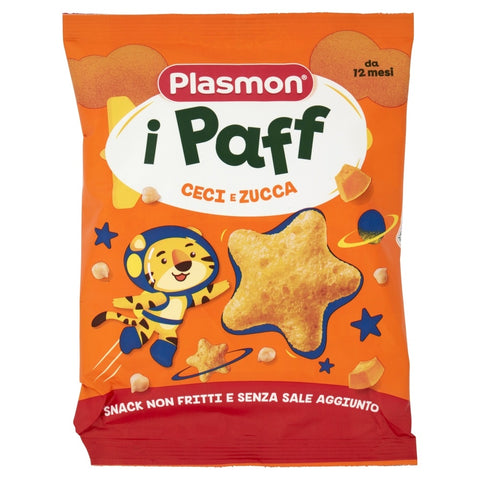 5x Plasmon Paff Ceci e Zucca  collations pour enfants 15gr