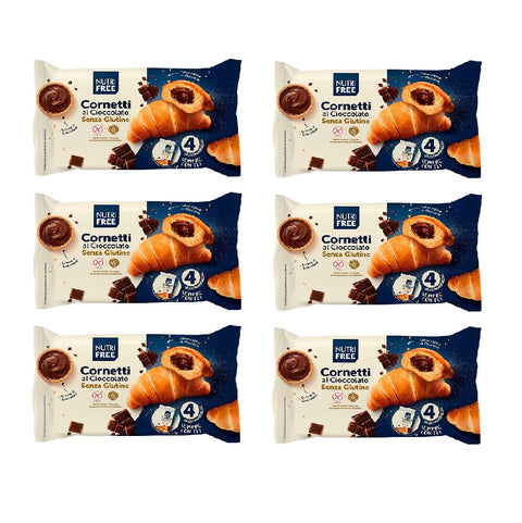 Nutri Free Cornetti al cioccolato senza glutine Croissants au chocolat sans gluten 200gr (4x50g)