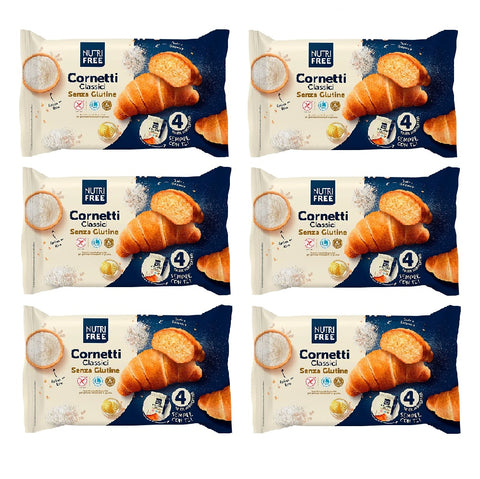 Nutri Free Cornetti classici senza glutine Croissants classiques sans gluten 200gr (4x50g)