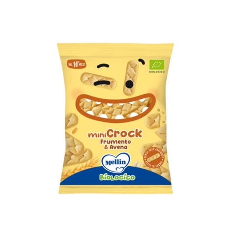 Mellin Minicrock Frumento E Avena snacks à base de blé et d'avoine 5x30gr