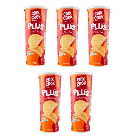 5x Crik Crok Plus Original chips classiques sans gluten 100gr