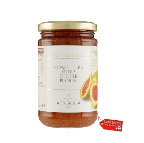 6x Agrisicilia Marmellata Di Fichi bianchi Confiture de Figues Blanches 360gr