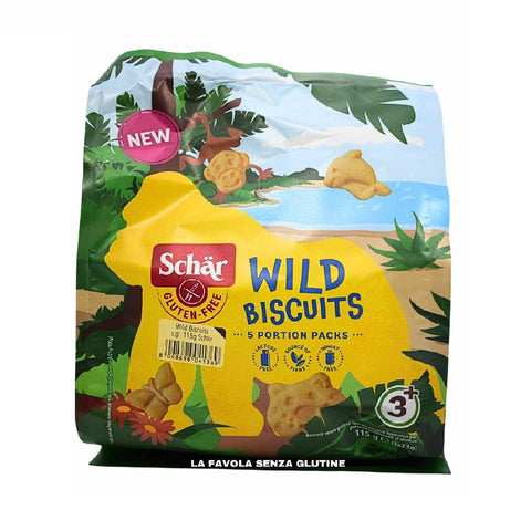 3x Schar Wild Biscuits biscuits sans gluten 115gr