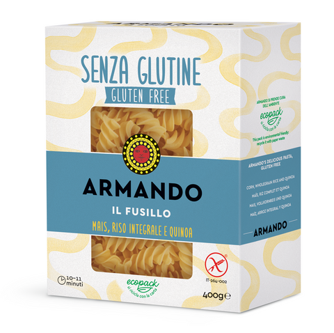 Armando Il Fusillo senza glutine Pâtes italiennes sans gluten 400g